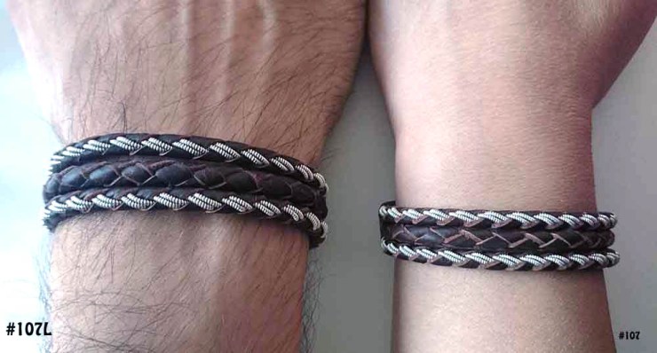 Bracelet-#107L-107-Dark-Brown